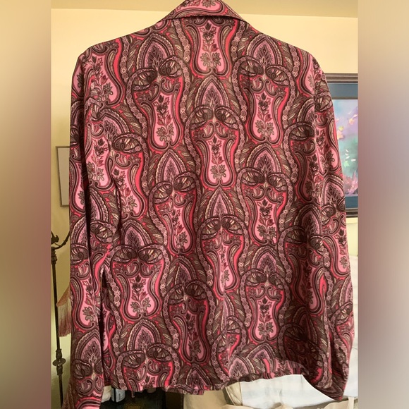 Printed silk blouse - Picture 2 of 4
